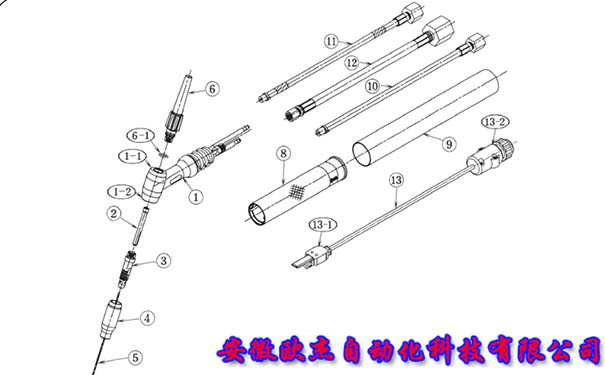 AW-18水冷焊槍分解圖及零件規(guī)格型號